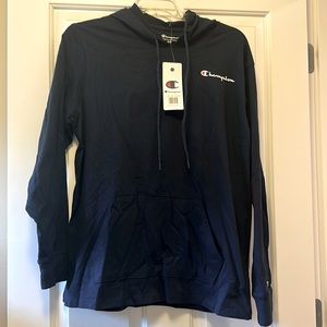 Champion long sleeve hooded shirt